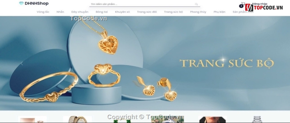 Source website,php,mysql,code web bán trang sức